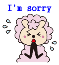 Cute sheep daily. (English version) sticker #5720133