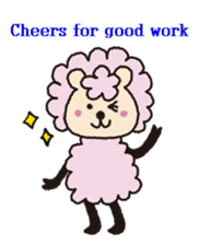 Cute sheep daily. (English version) sticker #5720137