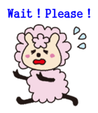 Cute sheep daily. (English version) sticker #5720139