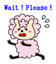 Cute sheep daily. (English version) sticker #5720139