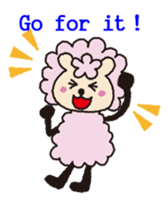 Cute sheep daily. (English version) sticker #5720140