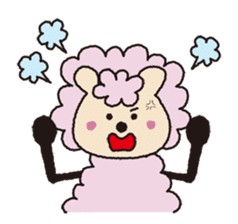 Cute sheep daily. (English version) sticker #5720143