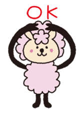 Cute sheep daily. (English version) sticker #5720144