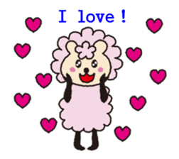 Cute sheep daily. (English version) sticker #5720146