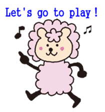 Cute sheep daily. (English version) sticker #5720147