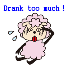 Cute sheep daily. (English version) sticker #5720149