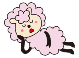 Cute sheep daily. (English version) sticker #5720155