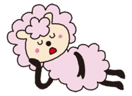 Cute sheep daily. (English version) sticker #5720155