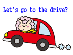 Cute sheep daily. (English version) sticker #5720159