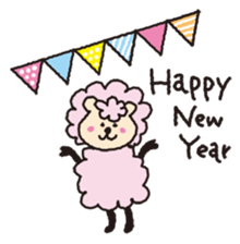 Cute sheep daily. (English version) sticker #5720161