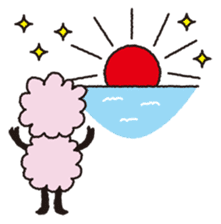 Cute sheep daily. (English version) sticker #5720164