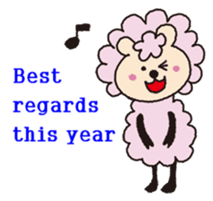 Cute sheep daily. (English version) sticker #5720165