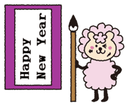 Cute sheep daily. (English version) sticker #5720169
