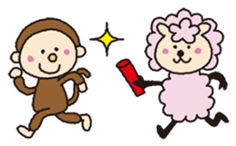 Cute sheep daily. (English version) sticker #5720171