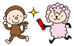 Cute sheep daily. (English version) sticker #5720171