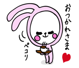 Moody person rabbit sticker #5720229