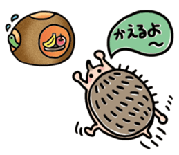 FRYING HEDGEHOG !? sticker #5720600
