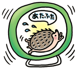 FRYING HEDGEHOG !? sticker #5720620