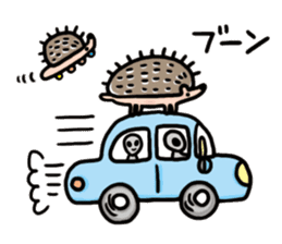 FRYING HEDGEHOG !? sticker #5720630