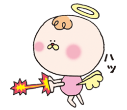 Angel and Devil who imitates angel sticker #5721136