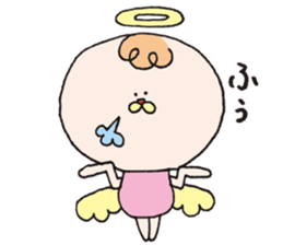 Angel and Devil who imitates angel sticker #5721152