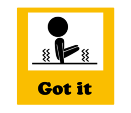 Pictogram Sign (Eng.) sticker #5721660