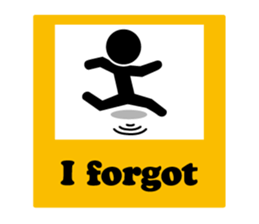 Pictogram Sign (Eng.) sticker #5721676