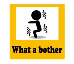 Pictogram Sign (Eng.) sticker #5721683