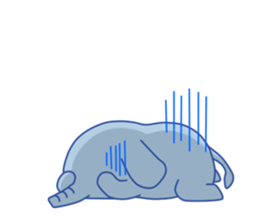 a elephant sticker sticker #5721847