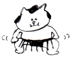 cat rikishi -nyankoyama- sticker #5721980
