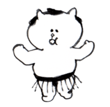 cat rikishi -nyankoyama- sticker #5722014