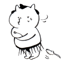 cat rikishi -nyankoyama- sticker #5722019