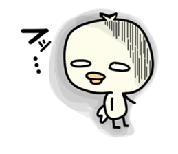 Yellow baby bird sticker #5722639