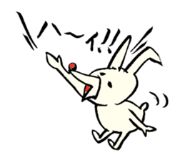 Tamu's Asymmetry rabbit sticker #5722817