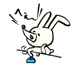 Tamu's Asymmetry rabbit sticker #5722827