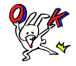 Tamu's Asymmetry rabbit sticker #5722830