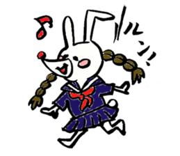 Tamu's Asymmetry rabbit sticker #5722832