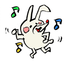 Tamu's Asymmetry rabbit sticker #5722835