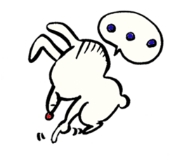 Tamu's Asymmetry rabbit sticker #5722838