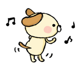 joyful dog sticker #5723007