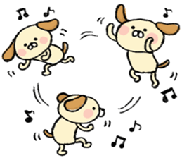 joyful dog sticker #5723015