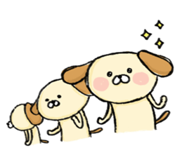 joyful dog sticker #5723033