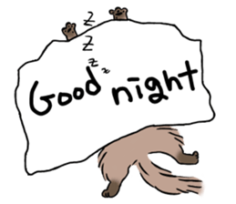 Bushy cat sticker #5723893