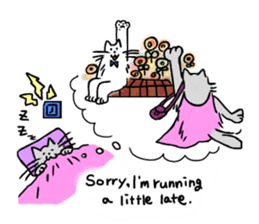 Bushy cat sticker #5723900