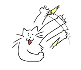 Bushy cat sticker #5723909