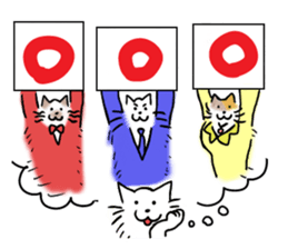 Bushy cat sticker #5723912