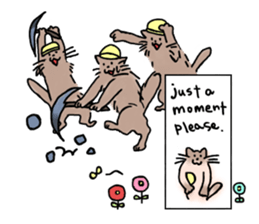 Bushy cat sticker #5723926