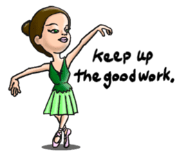 Nonbiri ballet company returns (English) sticker #5724458