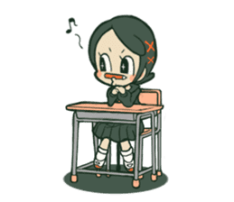 Old schoolgirl sticker #5725206