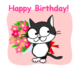 Communication of the cat / Spring sticker #5725908